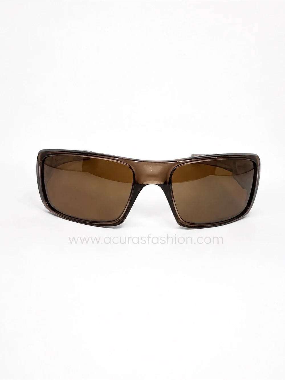 Oakley Brown Transparent Frame Sunglasses with Brown Lenses